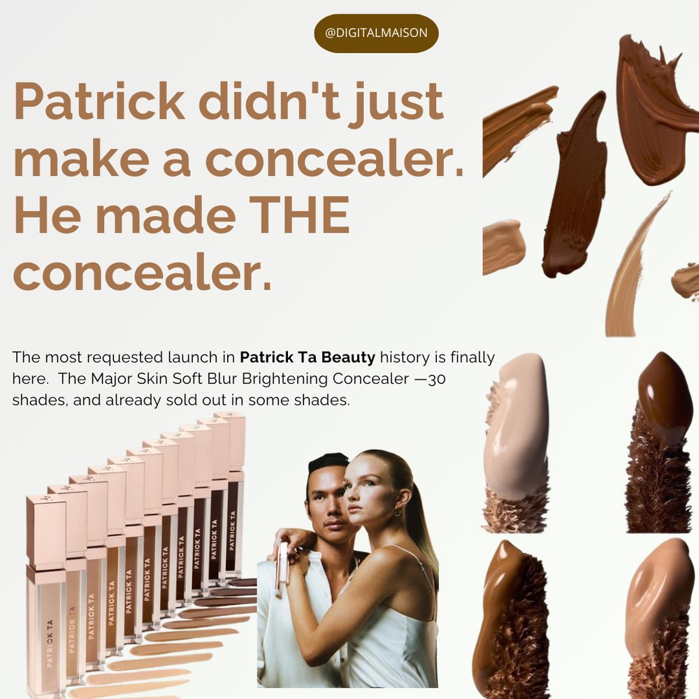 Analysis — Patrick Ta concealer launch