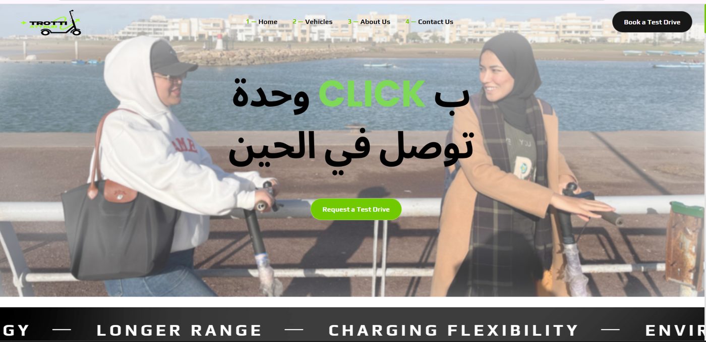 Trotti Attalib website homepage hero